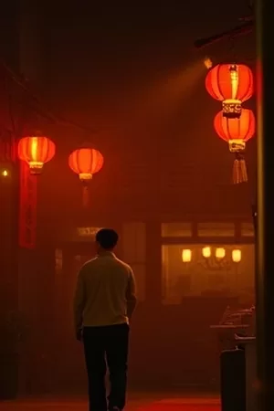 追光者的三分钟竖版海报：天台上一束穿过云层的逆光